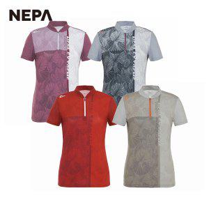 네파 여성 프로비도 숏 슬리브 집업 티셔츠 7G45436