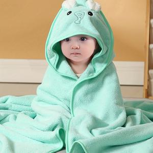 아기용 귀여운 동물 패턴 편안한 후드 아동 목욕 가운, 외출용 아기 스와들 담요, 아기 이불