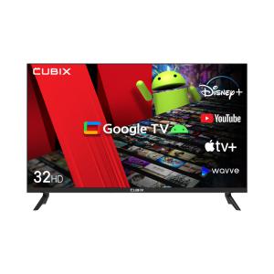큐빅스 32인치 스마트 TV HD LED 81cm 구글 안드로이드 에너지1등급 5년AS보증 GAT321HD