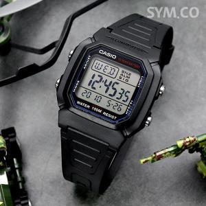 W-800H-1A 카시오 남성 군인 군대 디지털 전자 손목 시계 c157