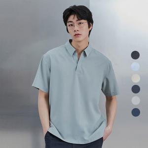[롯데백화점]프로젝트엠 남성 쿨 폴리 풀오버 반팔 셔츠 EPE2WC1385