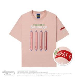 [구김스]하와이언마트 h0102_베지터블 소세지 반팔 티셔츠
