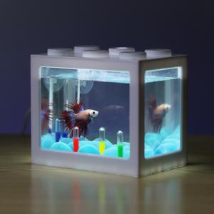 아크릴어항 가벼운 양동이 어항 작은 마이크로 풍경 해초 공 상자 거북이 개미 애완 동물 물고기