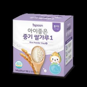 [아이스푼] 아이좋은 중기1 쌀가루 (20g x 7포) 1개 중기이유식