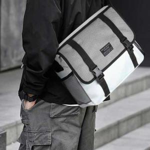 [알티피아]남녀 공용 힙색 가벼운 메신저백 메쉬 포켓 어깨 가방