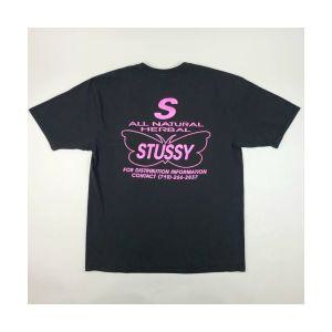 스투시 올 내추럴 허브 티셔츠 남성 XL 블랙 피그먼트 염색 새상품 택있음 Stussy Pigment Dye