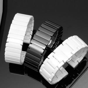 시계줄 대용한 돈 코너 너 DKNY손목시계 세라믹 스트랩 블랙화이트 하얀색 18mm
