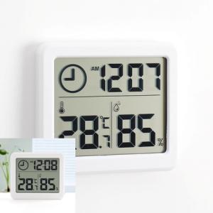 유니드잇코리아 스마트 디지털시계 온습도계 화이트 전자온도계 표준온도계 습도온도계_MC