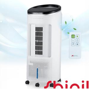 SHINIL 디지털 아이스 냉풍기 이동식 LED 리모컨 에어쿨러 타워형 타이머 얼음선풍기