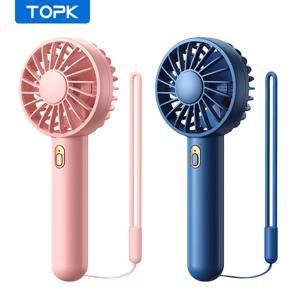 TOPK 미니 휴대용 선풍기, USB 충전식 선풍기, 미니 데스크탑 에어 쿨러, 야외 선풍기 냉각 핸드 팬, 환기 선풍기