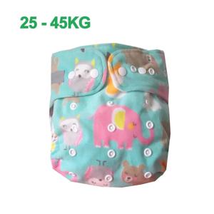 XL 사이즈 어린이용 방수 천 기저귀, 재사용 가능한 세탁 가능 기저귀, 아기 커버, 크기 조절 가능 포켓 기저귀, 25-45kg