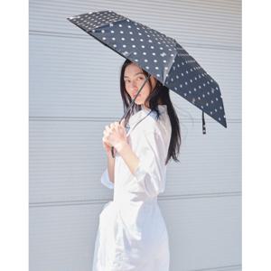 질스튜어트 뉴욕 액세서리  우양산BEST/초경량 블랙 도트 패턴 경량 우산(UV차단) JAUM4E071BK