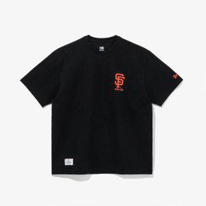 [국내정식매장] 뉴에라 반팔 티셔츠 MLB 샌프란시스코 자이언츠 베이직 로고 블랙