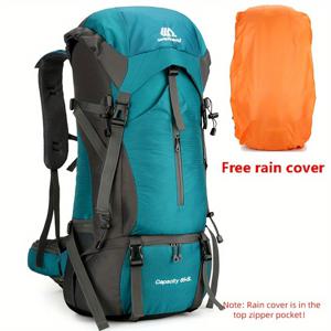 나일론 캠핑 하이킹 배낭, 비올 때 사용할 수 있는 여행용 가방, 야외 등산용 배낭, 남성용 어깨 가방 수하물 가방