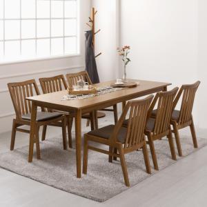 [에보니아] 케일 고무나무 6인용식탁세트(테이블1+의자6)