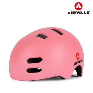 (Airwalk) 어반헬멧 핑크인라인 킥보드 머리보호장비 안전모 장구 운동 자전거 스케이트 스포츠