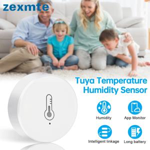 Zexmte Zigbee 습도 센서 온도, Tuya 앱 원격 모니터, 습도계 온도계 감지기, 알렉사 구글 어시스턴트