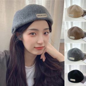 메탈라벨 3st 베레모 빵모자 겨울 화가모자 데일리