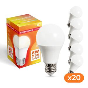 금호 LED 전구 8W 20개 조명