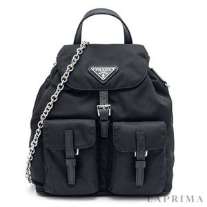 PRADA  리나일론 체인 미니 백팩 크로스백 1BH029 RV44 F0002 1BH029 RV4 4F0002