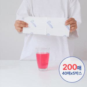 [스웰데이] 세탁 이염방지 시트 200매 (40매입X5박스)