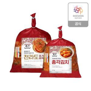 [종가집]종가 전라도 포기김치 3.3kg+총각김치 2.5kg