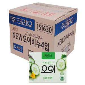 크리오 동산 오이 화장 세안 비누 100g X 48개