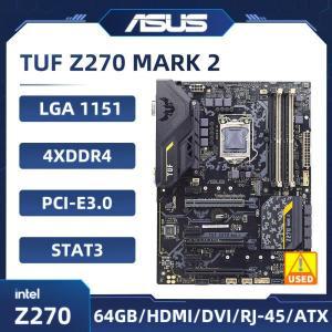 ASUS TUF Z270 MARK 2 메인보드 인텔 LGA 1151 DDR4 64GB 지지대 6300 G4560 CPU USB3.1 M.2 ATX