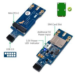 데스크탑 임베디드 시스템용 미니 PCI-E 무선 USB, SIM 카드 슬롯 포함, WWAN LTE 모듈 어댑터 9 핀