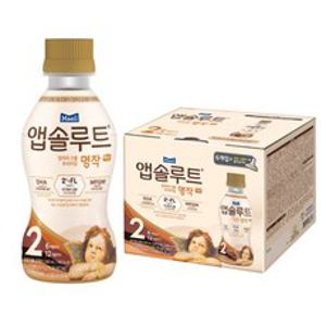 매일유업 앱솔루트 명작 2FL 액상 분유 2단계 240ml x 6입 + 니플 세트, 6개