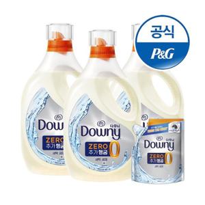 다우니 프리미엄 세탁세제 헹굼제로 1.8Lx3 + 200ML 증정