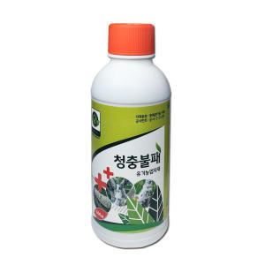 청충불패500ml 복숭아 친환경 갈색날개매미충 미국선녀벌레 진딧물 총채벌레 나방퇴치 약(취급품목-사과 포도 배 감나무 고추 배추 마늘 양파 블루베리 채소 과수 살충제)