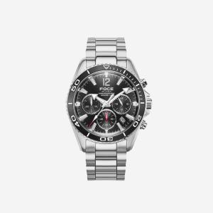 [정품] 포체 44mm 크로노그래프 메탈 워치 블랙 Foce Chronograph Metal Watch 564228