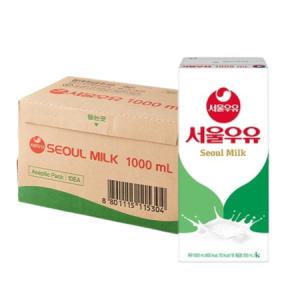 서울우유 멸균우유 1000ml 10개 한박스