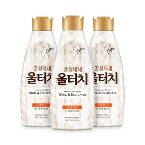 피죤 울터치 1L x3개 섬유세탁 중성세제 겨울의류  빨래