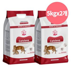 캣츠러브 5kgx2(10kg) 길냥이 길고양이 대용량 가성비 고양이 사료