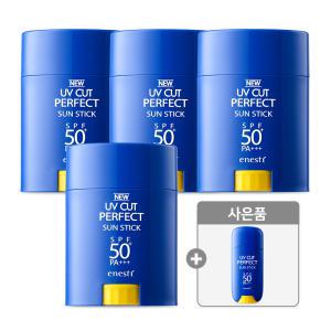 [사플원] 에네스티 저자극  UV컷 퍼펙트 썬스틱 20g, 4개+(선스틱 20g, 1개)