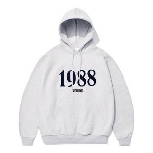 [기모] 1988 Appliquer Hoodie Melange Gray