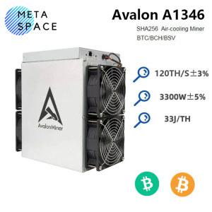 아발론 채굴 A1346 BTC A1246 A1166 프로보다 우수한 120Th/s 3300W 암호화 비트코인