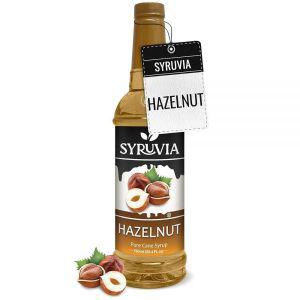 SYRUVIA Syruvia Hazelnut Syrup 커피용 751.2ml(25온스) 헤이즐넛 맛 커피 시럽