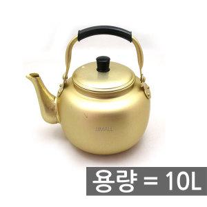 제이제이몰 양은 주전자 10L 황주전자 막걸리 반죽 통 주방 냄비 사발 리터 노란주전자 술집 식당 가게