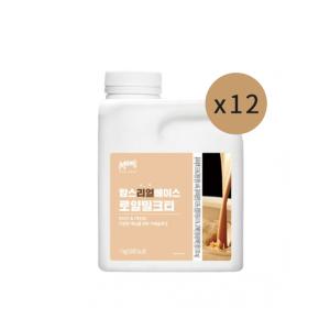 흥국 리얼베이스 로얄밀크티 1kg /에이드/원액 12EA 1BOX (아이스포장 선택)