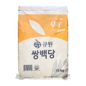 0716. 쌍백당 - 큐원15kg 입자 굵은 설탕 [택배비 무료]