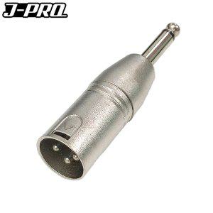 J-PRO JC08 XLR 캐논 수-TS 55잭 수 변환 젠더 커넥터