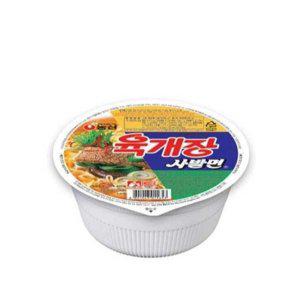 농심 컵라면 육개장 사발면 소 86G x 6EA 1박스