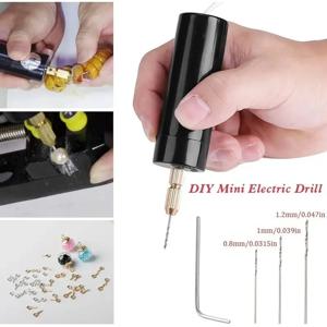 휴대용 미니 전기 드릴 DIY 전기 USB 전기 드릴 도구, 에폭시 송진 쥬얼리 제작, 나무 공예 조각 펜 도구