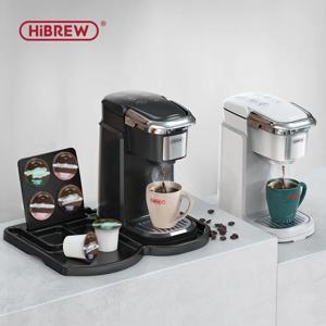 HiBREW 필터 커피 머신, K-Cup 캡슐 및 그라운드 커피용 브루어, 티 메이커, 온수 디펜서 싱글 서브 커피 메이커