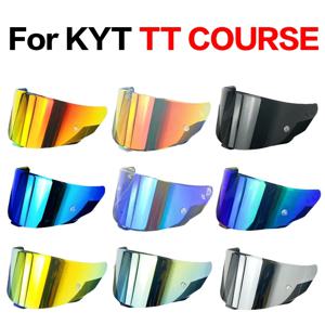 KYT TT COURSE 오토바이 헬멧 바이저 렌즈, 전면 헬멧, Casco Moto 액세서리, 앞유리 자외선 차단, TTC VESC-8