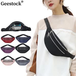 Geestock 나일론 패니 팩 여성용 캐주얼 가슴 가방, 여행 벨트 가방, 스포츠 허리 팩, 방수 전화 가방