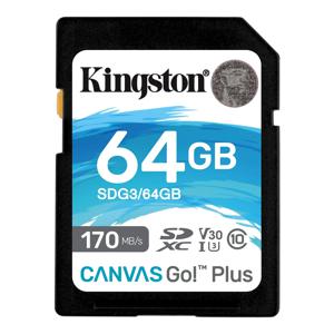 Kingston 고속 4K SD 카드, 메모리 카드, 최대 170 MB/s 읽기 V30 U3, 카메라용 플래시 카드 C10, 64GB, 128GB, 256GB, 512GB